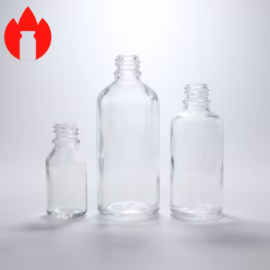 10ml 20ml 30ml 50ml Botella de vidrio cuentagotas cosmética